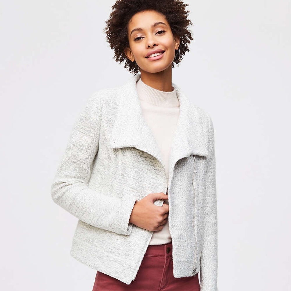 Loft Funnel Neck Moto Jacket